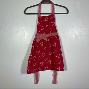 Babyboom, Candy Cane Kid Sized Apron. Velcro Closure for neck Strap.